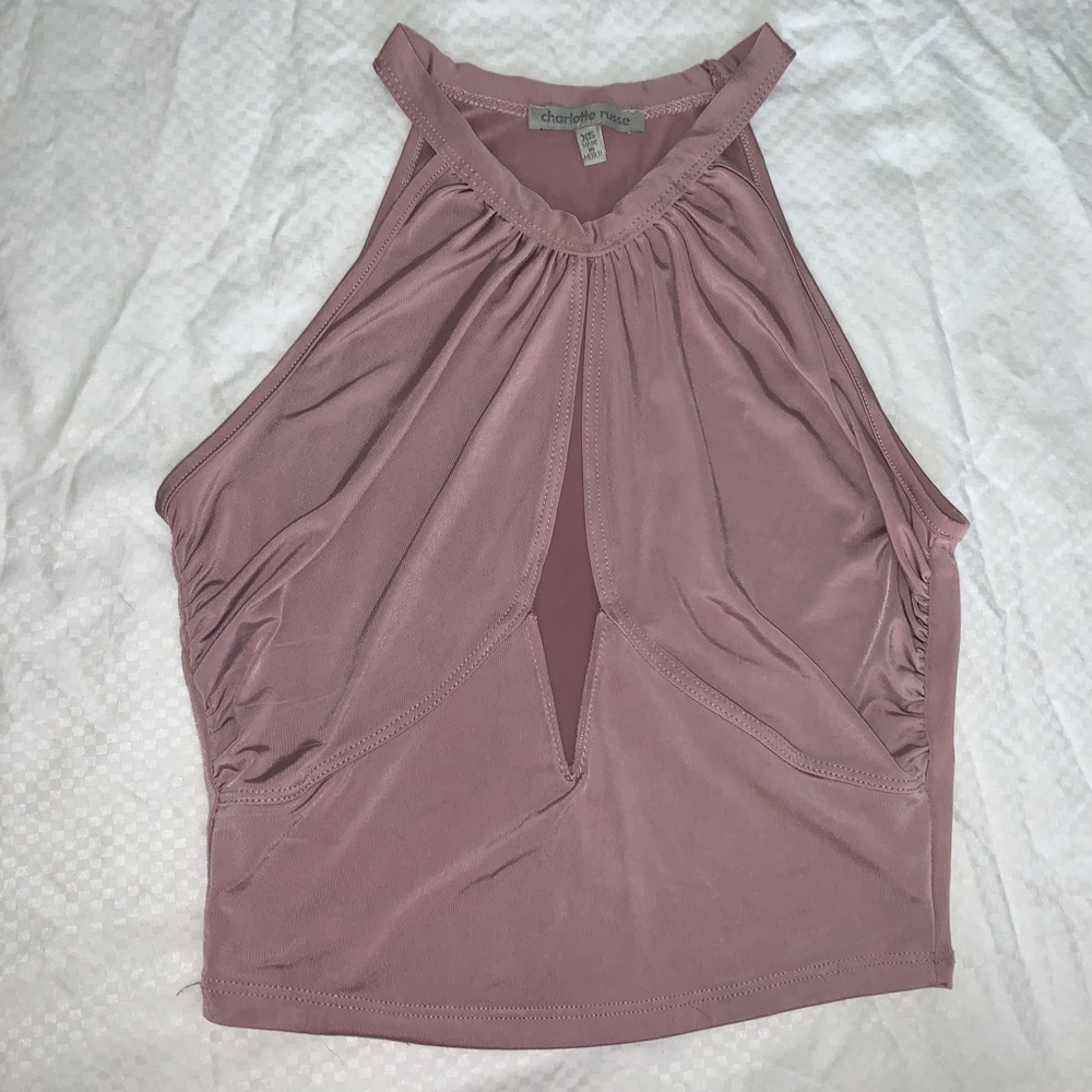 Silk halter top